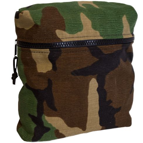 U.S. G.I. Zip Top Woodland Camo Satchel
