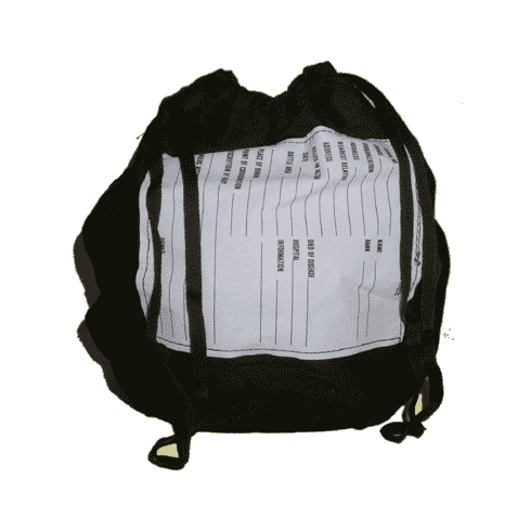 Personal Effects Bag, 3 Bags