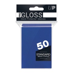 Ultra Pro - 50ct Pro-Gloss Pacific Blue Standard Deck Protector Sleeves (New Packaging)