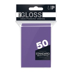 Ultra Pro - 50ct Pro-Gloss Purple Standard Deck Protector Sleeves (New Packaging)