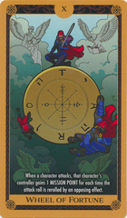 Wheel of Fortune X of Swords Marvel Heroclix Tarot Card