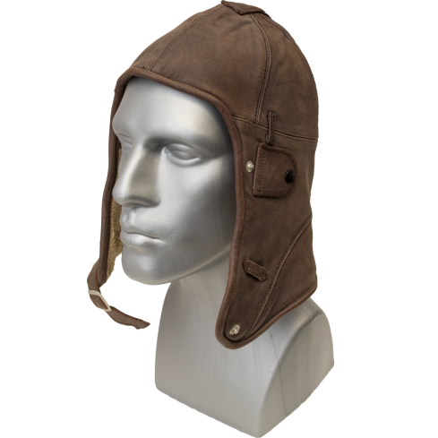 Classic Leather Aviator Cap