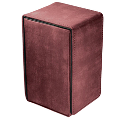 Ultra Pro - Suede Collection: Alcove Tower Flip Deck Box - Ruby Red