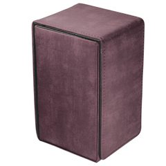 Ultra Pro - Suede Collection: Alcove Tower Flip Deck Box - Dark Amethyst Purple