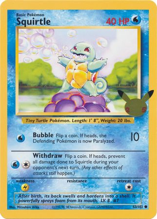 [DEPRECATED] Squirtle - 63/102  - Oversized Promo