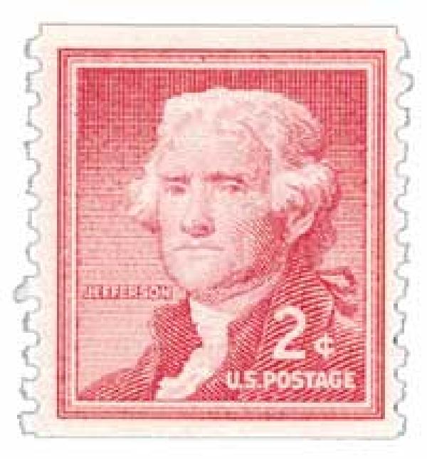 Liberty Series Coil Stamps - 2¢ Thomas Jefferson
