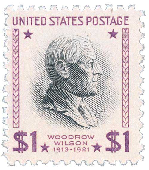 Woodrow Wilson, red violet and black