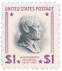 Woodrow Wilson, red violet and black