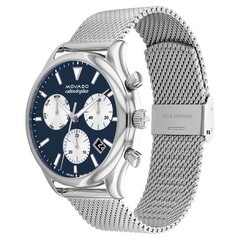 Movado Heritage Series - Navy Super-LuminNova With Index/Mesh Bracelet