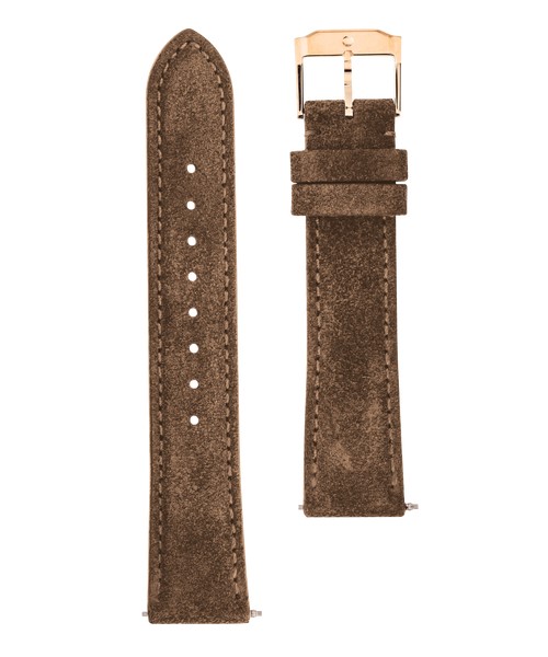 Movado 18mm Watch Strap RG - Taupe Suede