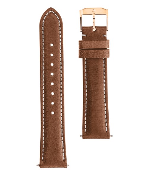 Movado 18mm Watch Strap RG - Cognac Leather