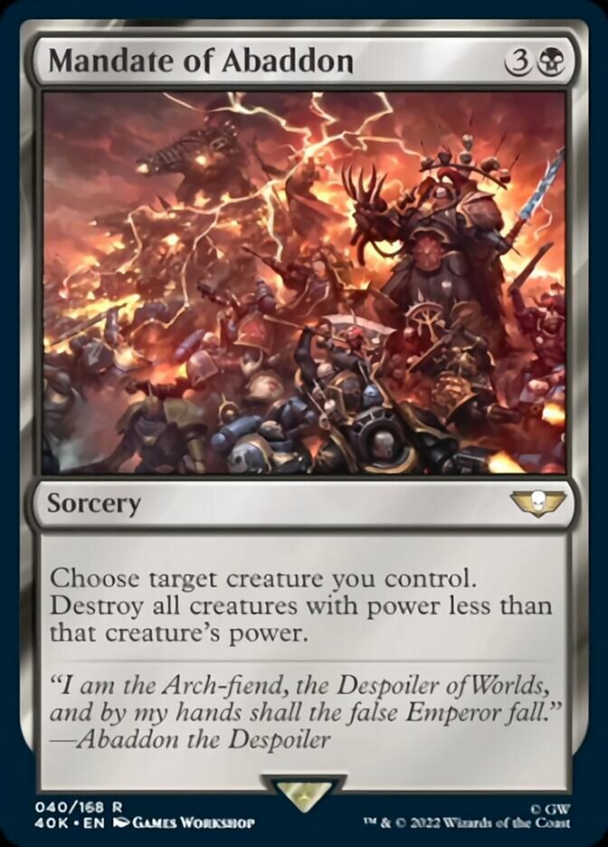 Mandate of Abaddon - Surge Foil