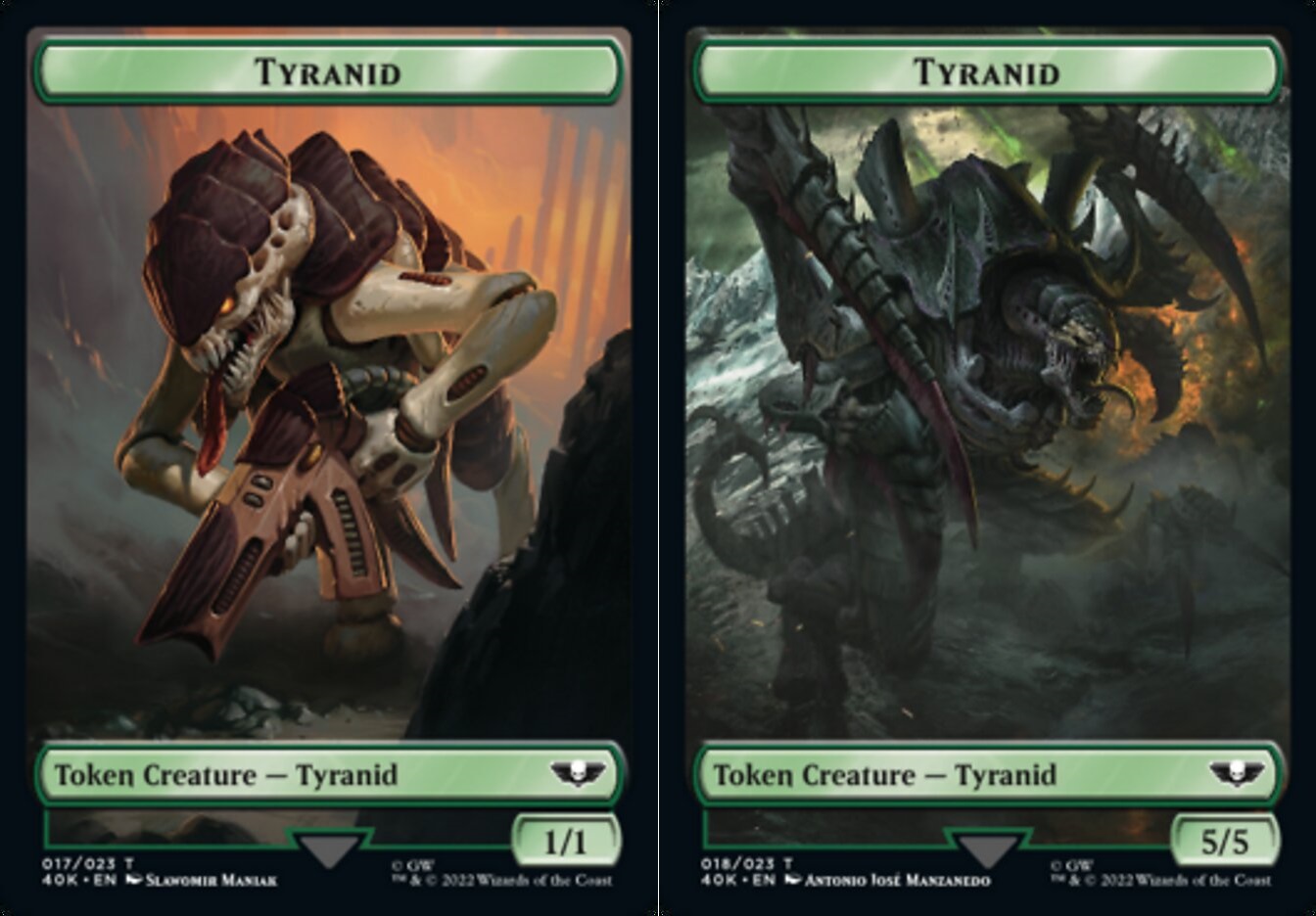 Tyranid (017) // Tyranid (018) Double-sided Token