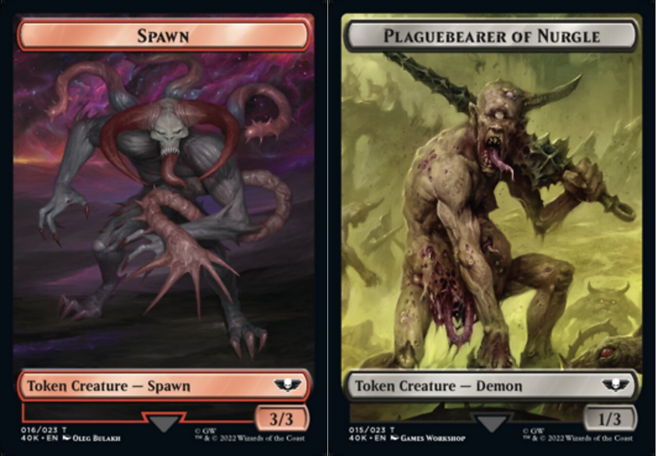 Spawn // Plaguebearer of Nurgle Double-sided Token