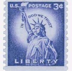 Liberty Series Coil Stamps - 3¢ Statue Of Liberty