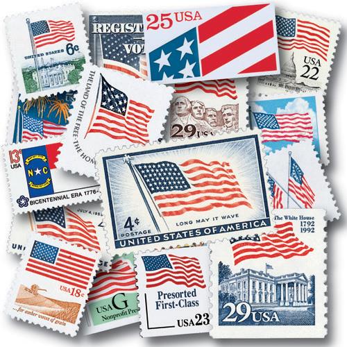 US Flag Collection, 141 stamps