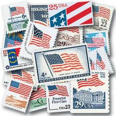 US Flag Collection, 141 stamps