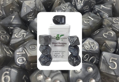 Set of 7 Steel Dragon Shimmer - Sets & Singles Dice