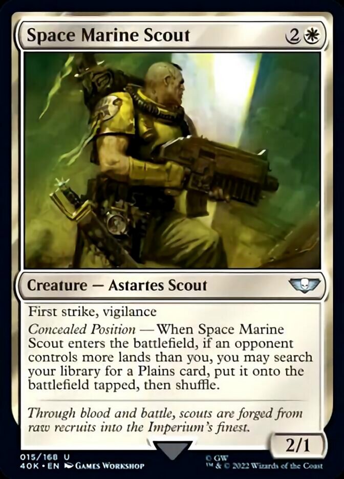 Space Marine Scout - Surge Foil