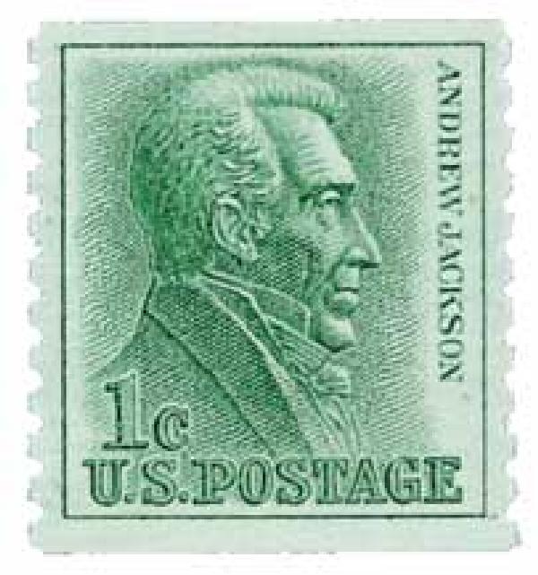 Andrew Jackson, rotary coil, perf 10 veritcal