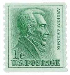 Andrew Jackson, rotary coil, perf 10 veritcal