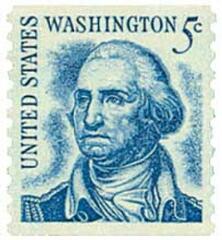 Prominent Americans: George Washington, perf 10 vertical