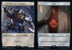 Astartes Warrior (001) // Clue (021) Double-Sided Token