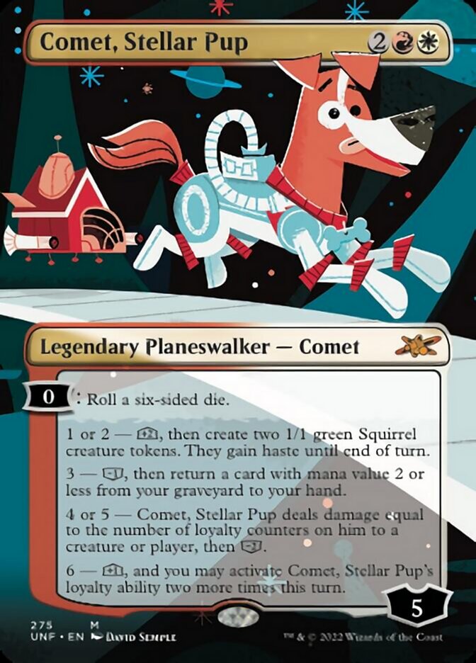 Comet, Stellar Pup - Foil - Borderless