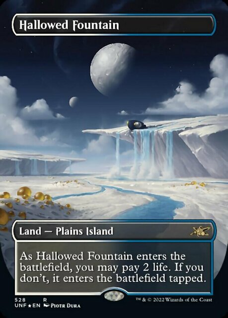 Hallowed Fountain - Borderless - Galaxy Foil