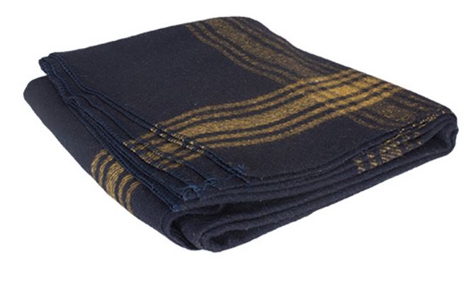 Fox Outdoor Mustard-Striped Navy Wool