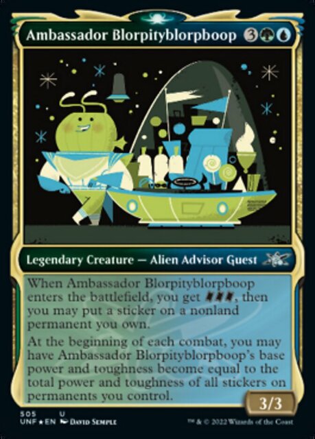 Ambassador Blorpityblorpboop - Showcase - Galaxy Foil