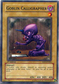 Goblin Calligrapher - SOD-EN004 - Common - Unlimited Edition