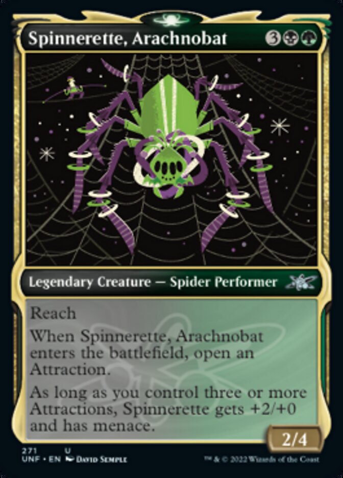 Spinnerette, Arachnobat - Showcase