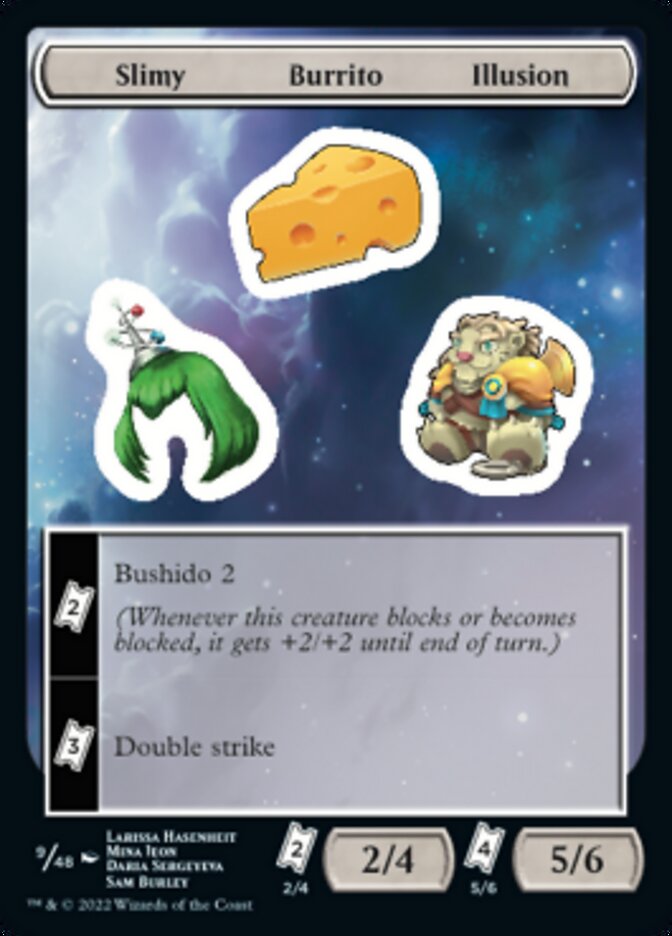 STICKER (09/48): Slimy Burrito Illusion