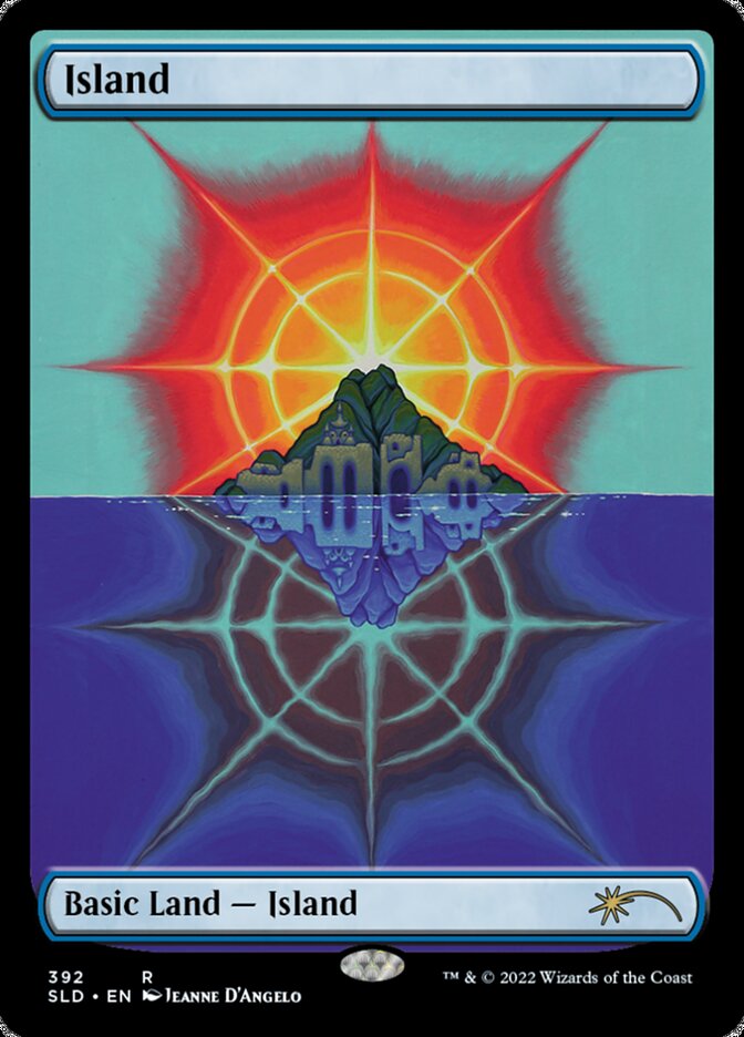 Island - Full Art (392) - Foil
