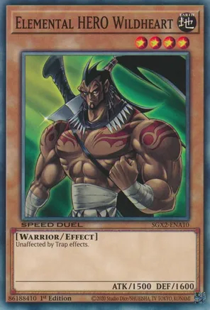 Elemental HERO Wildheart - SGX2-ENA10 - Common - 1st Edition