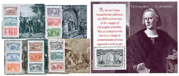 Columbian Souvenir Sheets, set of 6
