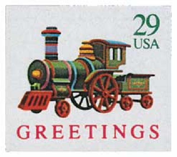 Contemporary Christmas: Locomotive, self-adhesive