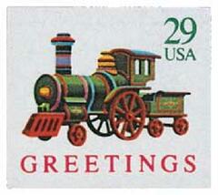 Contemporary Christmas: Locomotive, self-adhesive