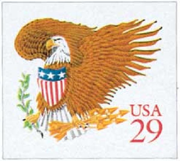 Eagle and Shield, red denomination