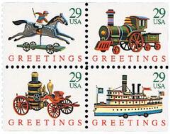Contemporary Christmas: Toys, booklet stamps