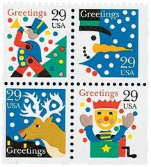 Contemporary Christmas: Greetings, booklet stamps