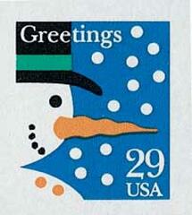 Contemporary Christmas: Snowman (12 snowflakes)