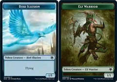 Bird Illusion // Elf Warrior Double-sided Token