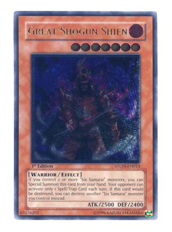 Grand Shogun Shien - STON-EN013 - Ultimate Rare - edition illimitee // Strike of Neos - STON