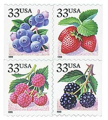 Fruit Berries, booklet stamps