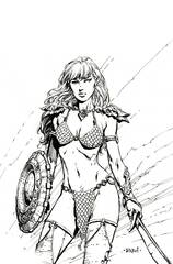 Unbreakable Red Sonja #1 Cvr L 30 Copy Incv Finch B&W Virgin (STL242770)
