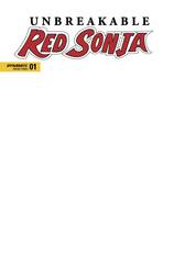 Unbreakable Red Sonja #1 Cvr F Blank Authentix (STL242754)