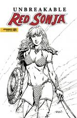 Unbreakable Red Sonja #1 Cvr D Finch B&W (STL242750)