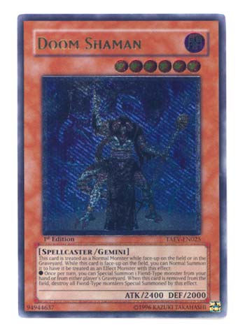 Doom Shaman - TAEV-EN025 - Ultimate Rare - Unlimited Edition